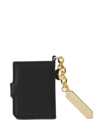 Lanvin leather keyring cardholder - women - Bos Taurus/Bos Taurus - One Size - Black