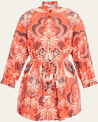 Cara Cara Beatrice Printed Mini Shirtdress