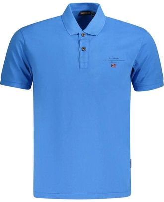 Napapijri Polo met korte mouwen - Heren - Polos - Blauw - M - Katoen - Tops