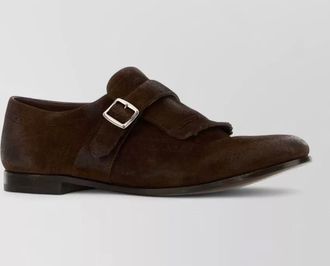 Churchs shanghai suede monk shoes buckle detail