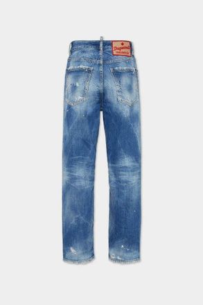 Dsquared2 High-Rise Distressed Denim Jeans - Blue