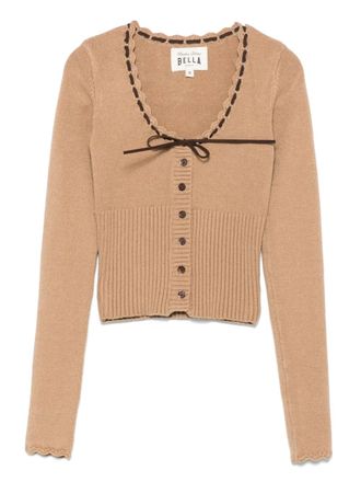 Frankies Bikinis x Bella Hadid Texas cardigan - Brown