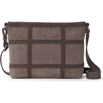 The Sak Melrose Crossbody Leather Bag in Mushroom Suede Patch at Nordstrom