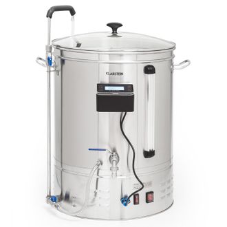Klarstein Klarstein Brauheld Smart 65 Caldero De Maceraci&oacute;n 2500w 65l 100&deg;c Bomba De Circulaci&oacute;n Acero Inoxidable