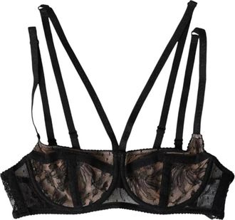 Dolce & Gabbana Balconcino BH - Dames - BHs - Zwart - S - Nylon - Ondergoed