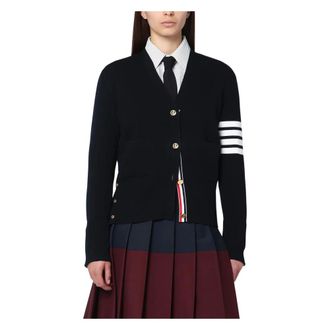 Thom Browne Dames, Truien, Blauw, Maat: S Wol