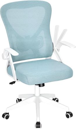 Woltu Woltu Silla De Oficina Ergon&oacute;mica Con Reposabrazos Y Soporte Lumbar, Silla De Escritorio Con Funci&oacute;n De Inclinaci&oacute;n Y Giro De 360&deg;, Azul