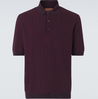 Missoni Zigzag wool-blend polo shirt