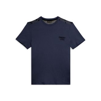 Freddy T-shirt con inserti camouflage e logo sul cuore