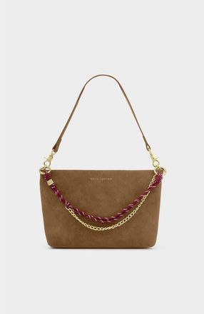 Katie Loxton Cord Small Shoulder Bag in Caramel Suedette at Nordstrom