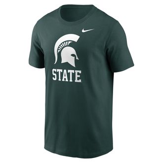 Nike Michigan State Primetime Logo Mantra Nike Mens College T-Shirt in Green | N1993EYMST-TZL