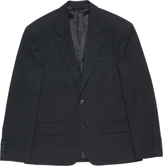 Acne Studios pinstriped blazer - men - Spandex/Elastane/Polyester/Viscose/Acetate/Viscose/Cotton - 52 - Blue