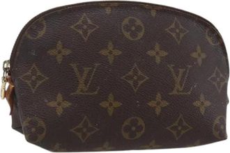 Louis Vuitton Pre-owned Clutches, female, Brown, Size: ONE SIZE Pre-owned Canvas Pouch