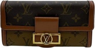 Louis Vuitton Pre-owned Wallets, female, Brown, Size: ONE SIZE Pre-owned Fabric Wallet