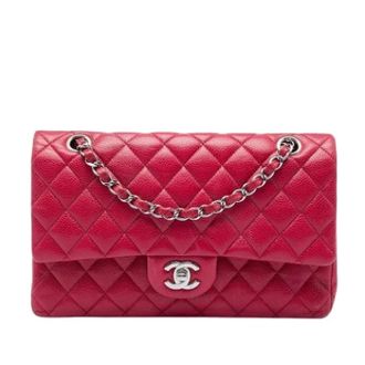 Chanel Pre-owned Leather chanel-bags - Dames - Pre-owned - Rood - Maat: ONE Size Leer
