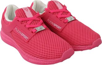 Plein Sport Fuxia Beetroot Polyester Runner Becky Sneakers Womens Shoes