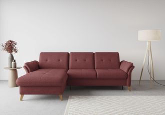 Sit&more Ecksofa &raquo;G&ouml;teborg&laquo; Sitztiefenverstellung und Federkern, wahlweise mit Bettfunktion