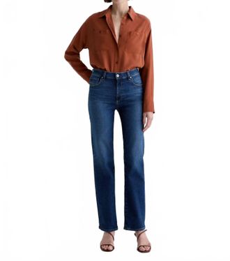 AG - Adriano Goldschmied Brinley Mid Rise Straight Jeans In Poetic