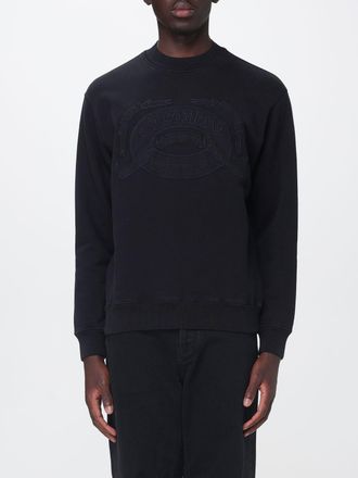 C.P. Company C. P. COMPANY Felpa girocollo in cotone con logo ricamato tono su tono