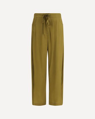 Ella Barrel leg Pants with drawstring in viscose Female 42