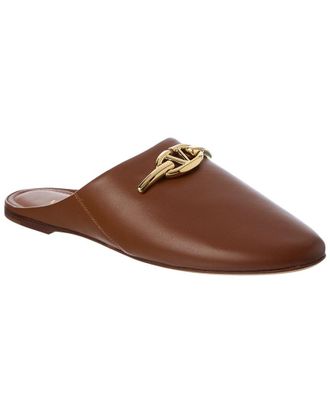Valentino Vlogo Leather Slide