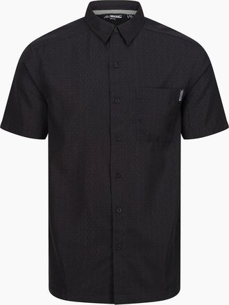 Regatta Mens Regatta Mens Mindano VIII Patterned Short-Sleeved Shirt - Grey - Size: 40/Regular