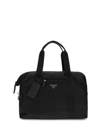 Prada Mens Travel Bag Black Calf Leather (bos Taurus) Luggage & Holdalls