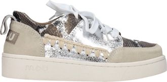 Mou Sneakers Frauen Ledergrau/Silber