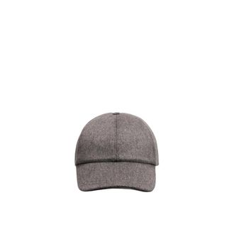 PESERICO Visor Cap - Heren - Petten - Grijs - ONE Size - Wol - Accessoires