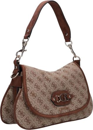 Guess Samantha Schoudertas - Dames - Tassen - Bruin - Maat: ONE Size Poliester