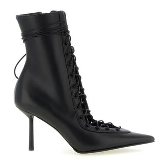 Le Silla Schoenen, Dames, Zwart, 41 EU, Leer, Colette Enkellaarsjes