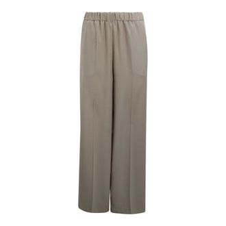 P.A.R.O.S.H. Wide Trousers, female, Beige, Size: XS Palazzo Trousers