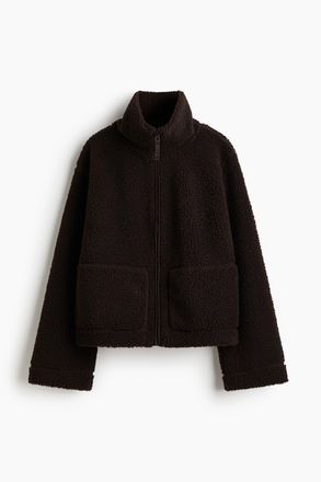 H&M Jacke aus Teddyfleece - Brown