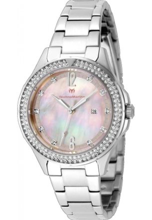 Technomarine Womens TM-826013 Ladies Luna Tides Watch - Silver - One Size