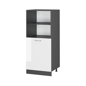 Vicco Armario Para Horno Empotrado R-line, Blanco Alto Brillo, 60 Cm