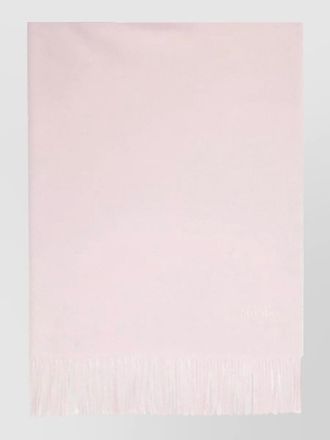 Max Mara baci long scarf fringed edges detail