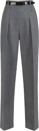 Elisabetta Franchi Wool High-Waist Trousers