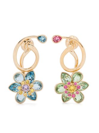 Swarovski Idyllia earrings - women - Gold Plated Brass/Swarovski Crystal - One Size