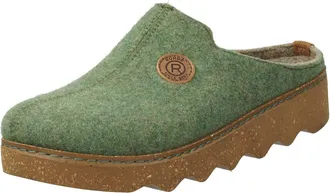 Rohde Foggia-D Womens Slippers, Slippers, Felt Slippers, Cuddly Warm, Warm Lined, Green, 5 UK