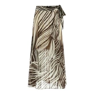 Guess Maxi Skirts, female, Brown, Size: XL New Romana Skirt