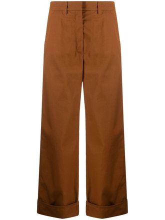 Kenzo Pantaloni a gamba ampia - Marrone