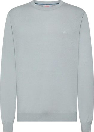 Sun 68 Basis Trui Lange Mouw - Heren - Ronde hals truien - Blauw - S - Truien & Vesten