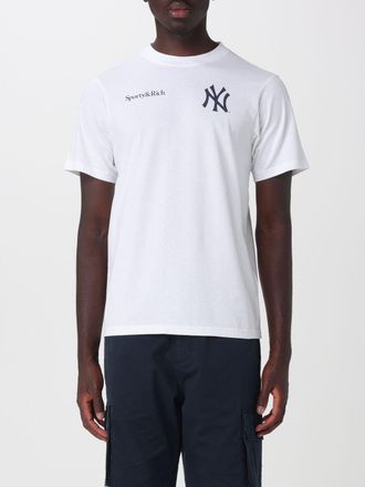 Sporty & Rich T-shirt girocollo in cotone con logo