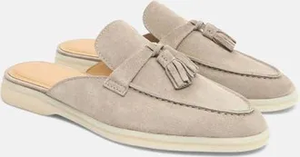 Scarosso Lucrezia Mules in Sand - Suede at Nordstrom, Size 37.5
