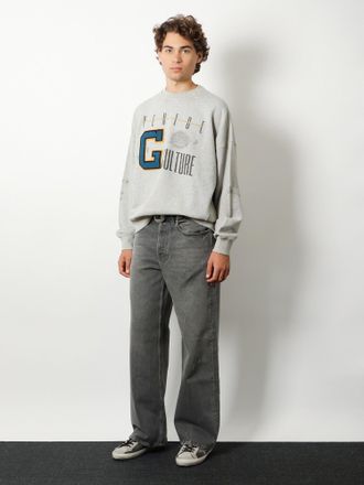 Golden Goose Mens Cotton Sweatshirt Grey Sweatshirts Sweater