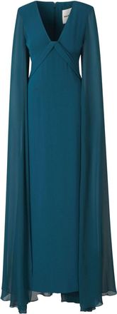 Roland Mouret Abito con design a strati - Blu