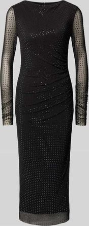 Jake*s Cocktailkleid mit Ziersteinbesatz in Black, Gr&ouml;&szlig;e 32