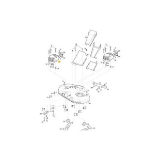 STIGA Sports Motor Hoja Derecha Original Stiga R72 V1-v2 - 118563752/1