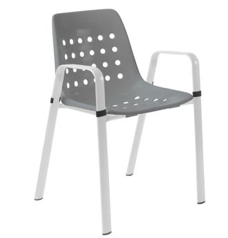 Schubiger M&ouml;bel Gartenstuhl Bermuda mit Armlehne Rundoval