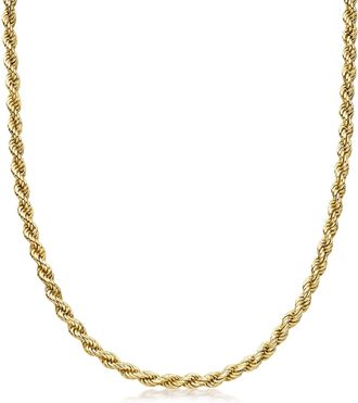 Ross-Simons 14kt Yellow Gold-Plated Rope-Chain Necklace
